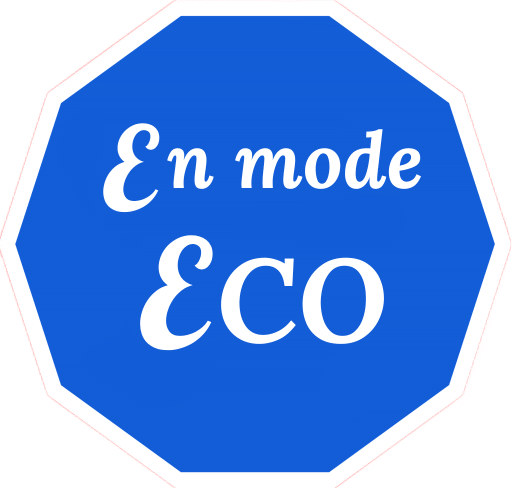 logo bleu en mode eco